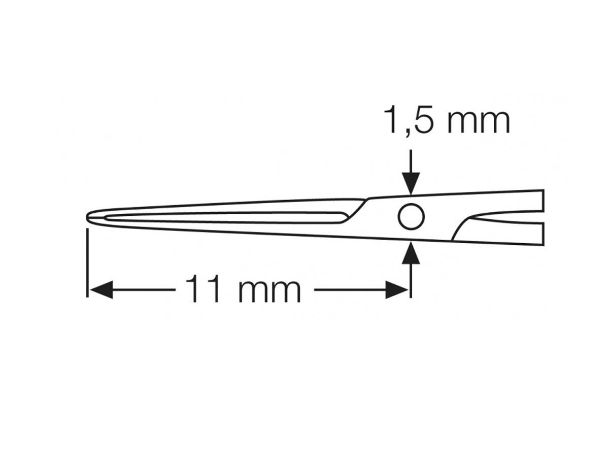 Inamura Capsulorhexis pince - Avec action croisée - 1 pc