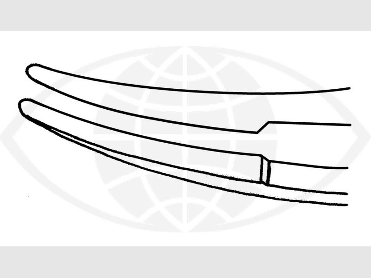 Barraquer Bindpincet - Gebogen - 1  mm - 11 cm - 1 st