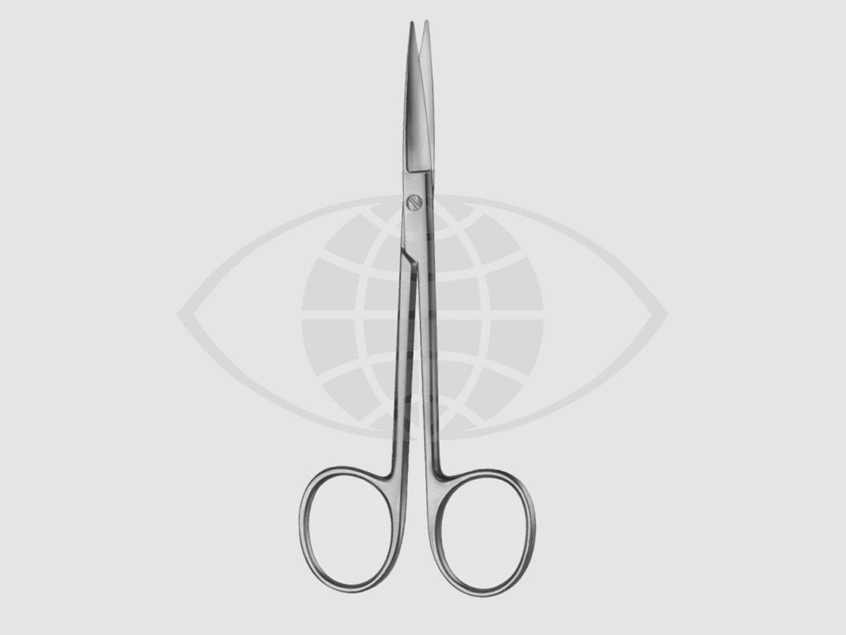 Ciseaux oculaires - Courbes - Mousses - 12,5 cm - 1 pc