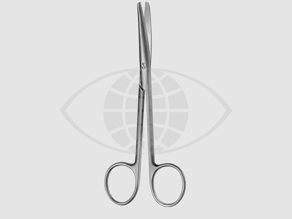 Enucleatieschaar - Volledig gebogen - 13,5 cm - 1 st