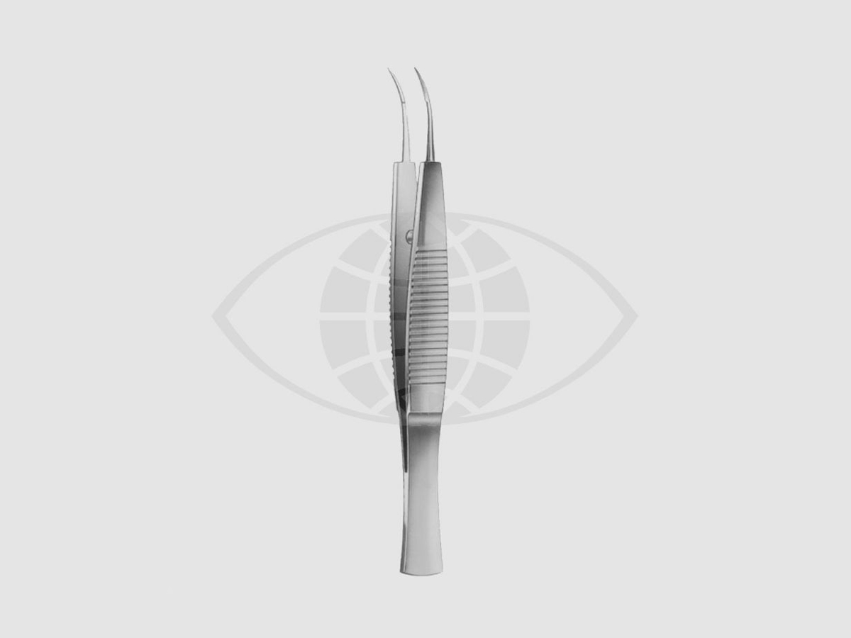 Troutman Micro-bindpincet - Gebogen - 9,5 cm - Met bindplatform van 5 mm - 1 st