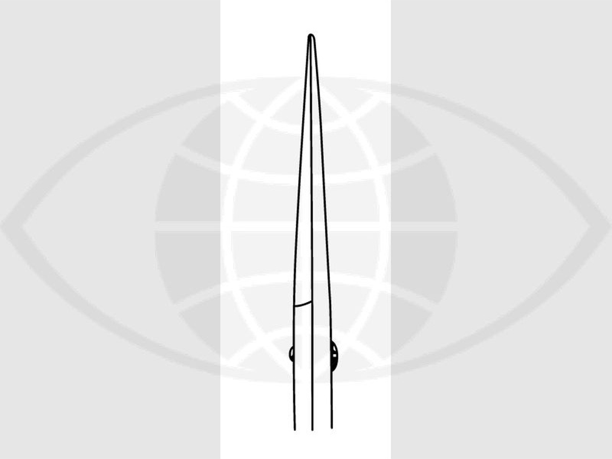 Ciseaux oculaires - Droits - 11,5 cm - 1 pc