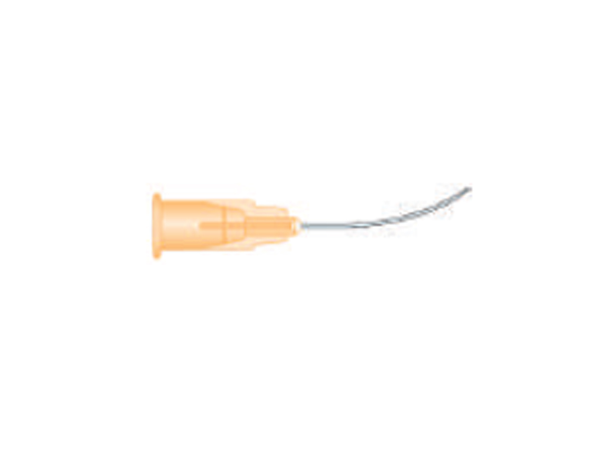 Canule d’hydrodissection – Courbée – Pointe plate horizontale – 27G – 1 x 20 pcs