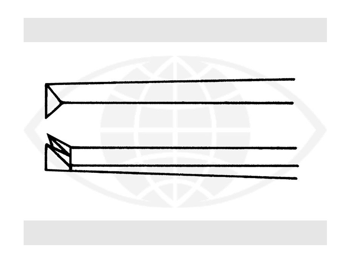 Micro-Irispincet - Bonn model - 1 x 2 tanden - 0,12 mm - Hoekig - 6 mm - 7 cm - 1 st
