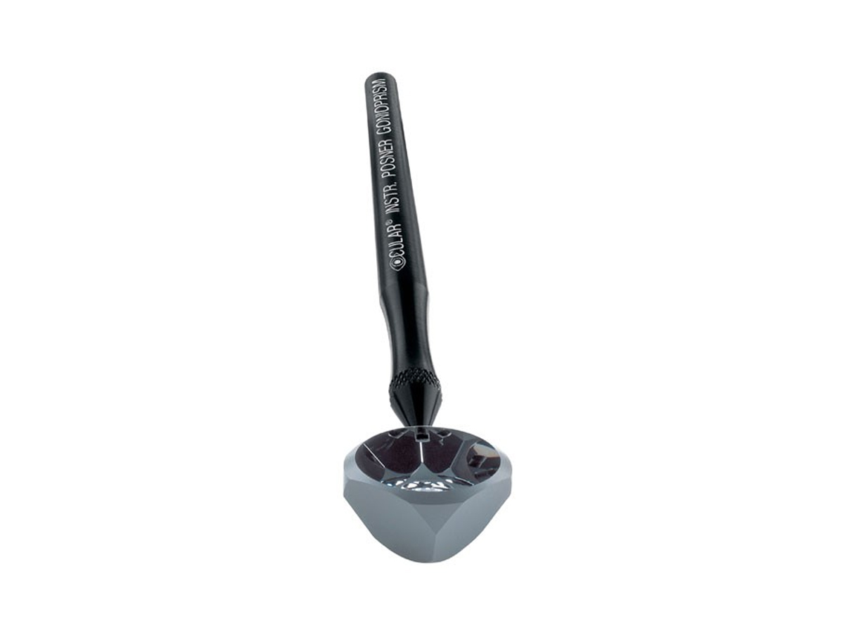 Gonioprisme chirurgical et diagnostique Posner avec poignée ergonomique - Noir - 1 pc