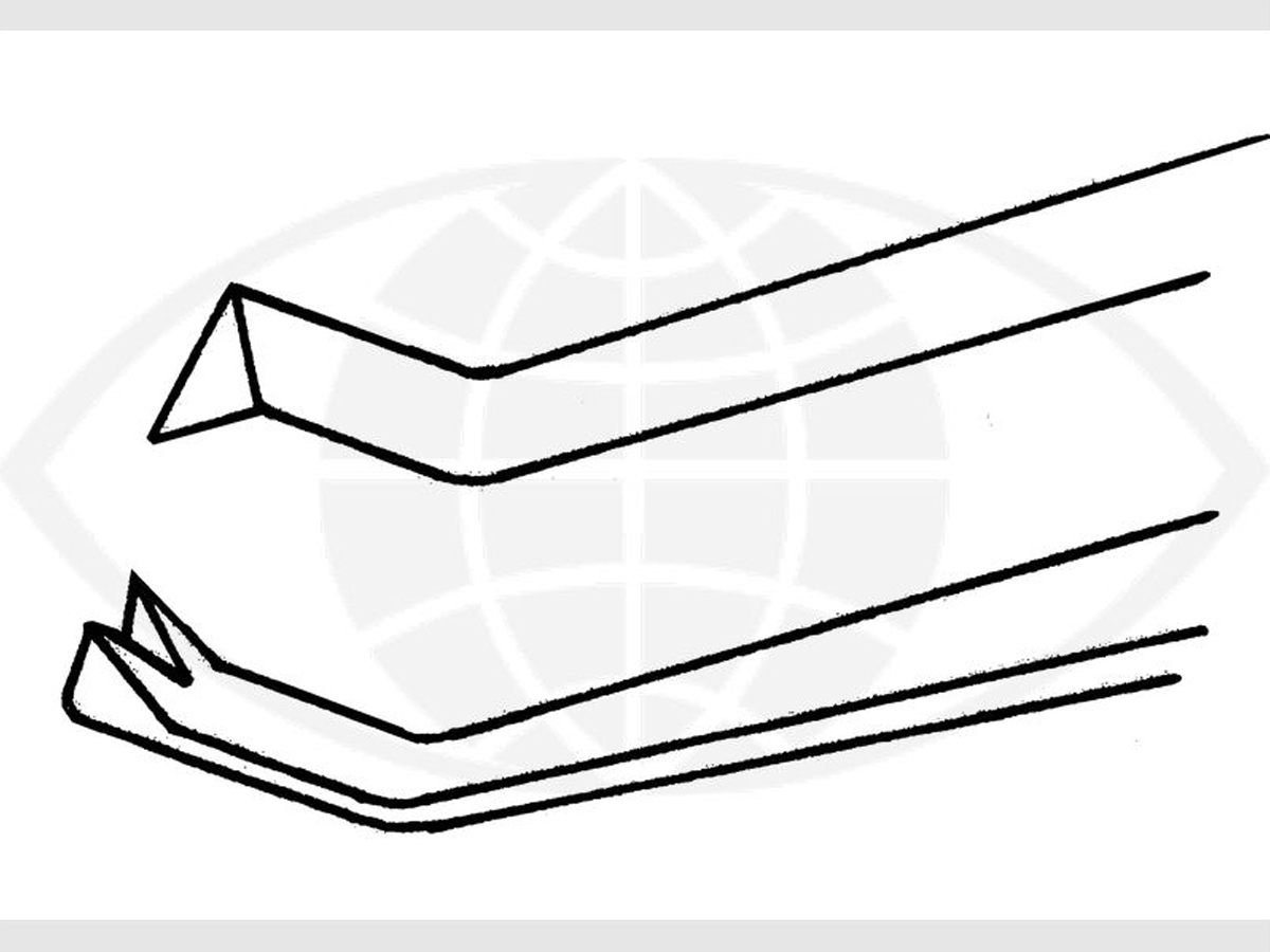 Barraquer Micro-pince à suture Colibri - à 1x 2 griffes - Sans plateforme - 0,12 mm - 1 pc