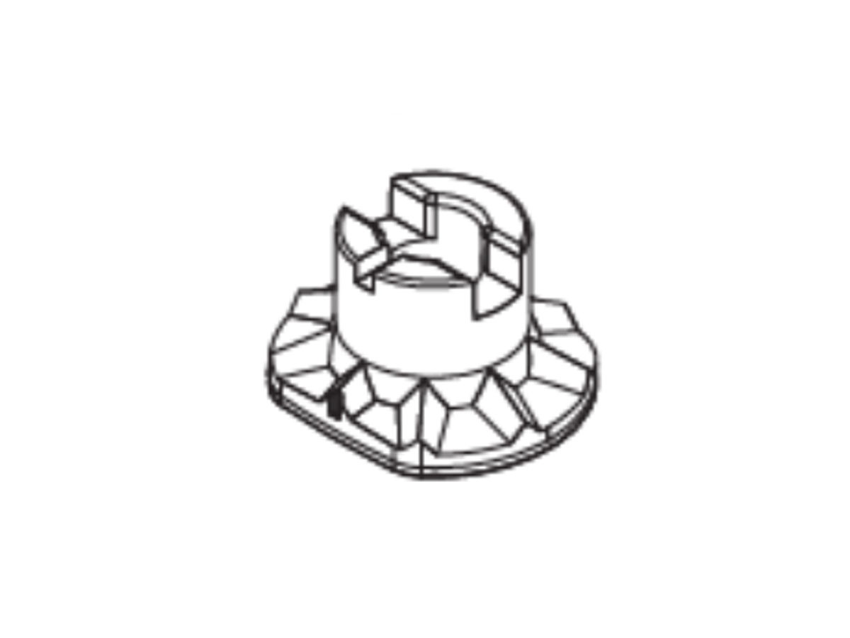 Half-eye lens cup - Rood - 1 st