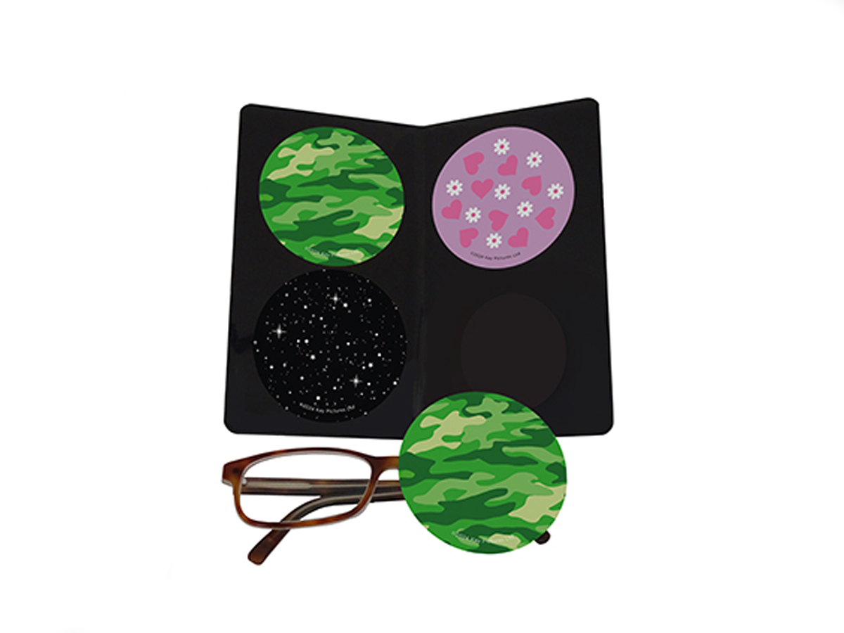 Junior occluderende ooglapjes & etui