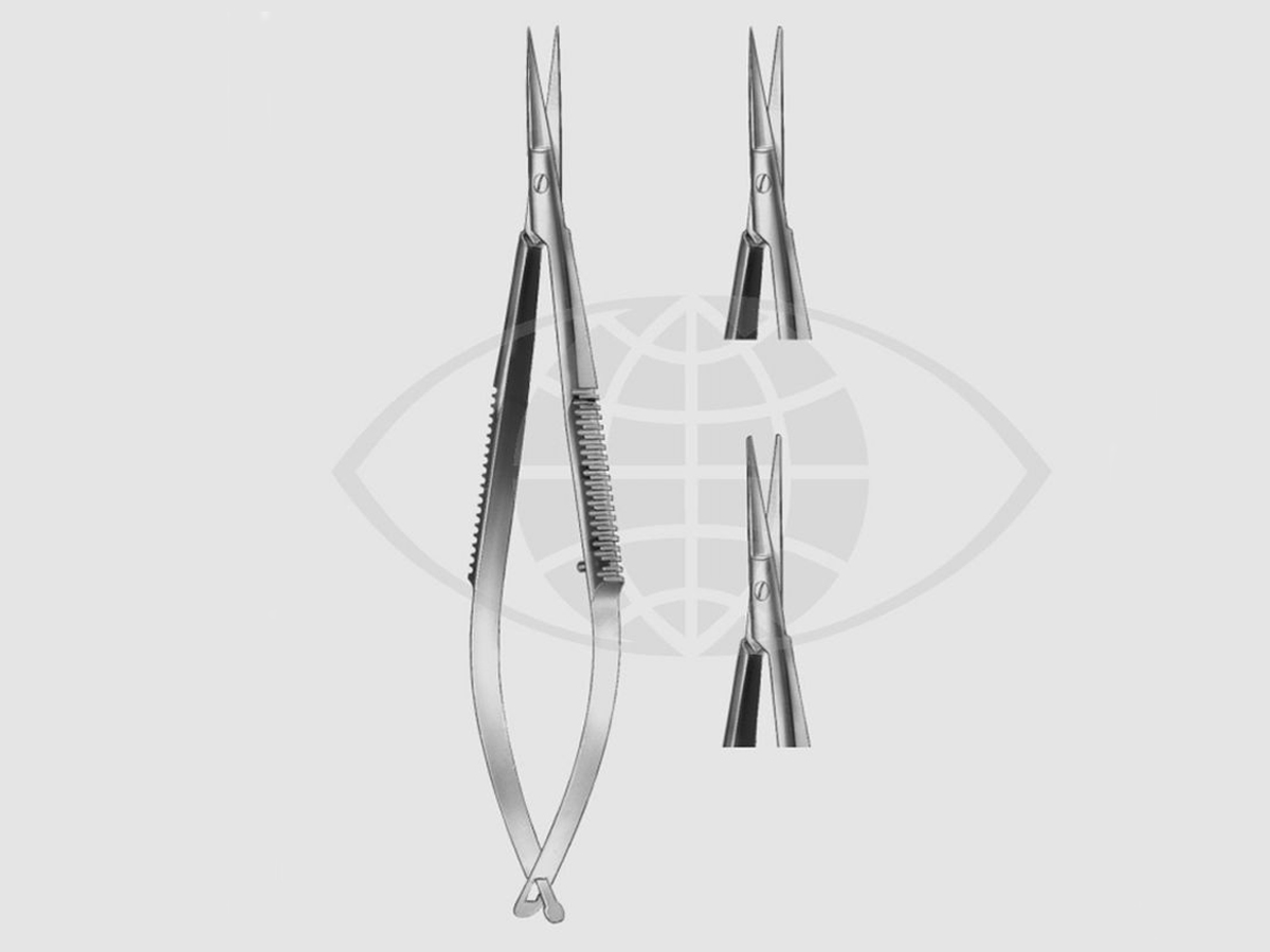 Pince-ciseaux à iridectomie de Noyes - Pointus/Pointus - 1 pc