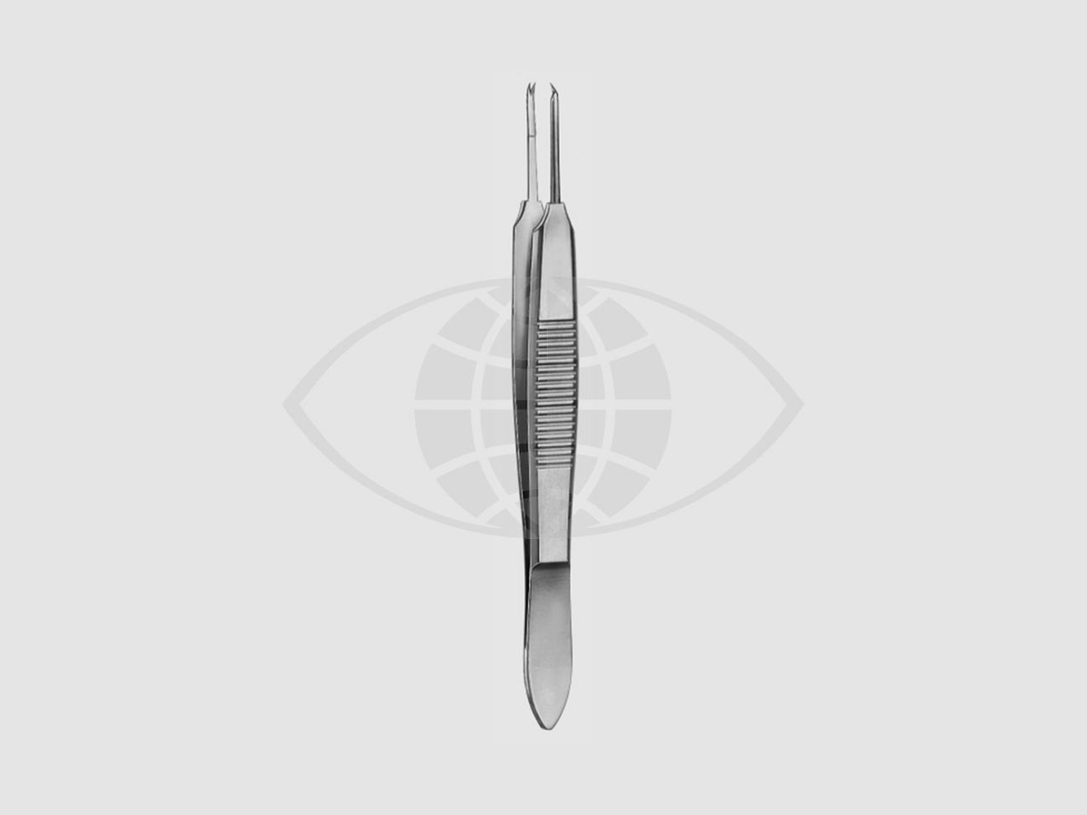 Castroviejo Pince à suture - Droite - 0,9 mm - 10 cm - Avec plateforme de liaison - 1 pc