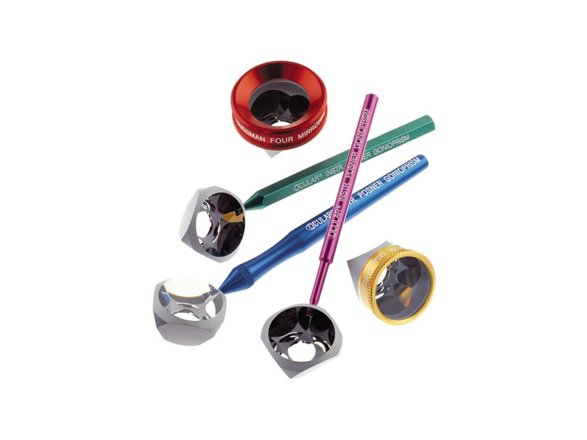 Gonioprisme chirurgical et diagnostique Posner avec poignée ergonomique - Noir - 1 pc