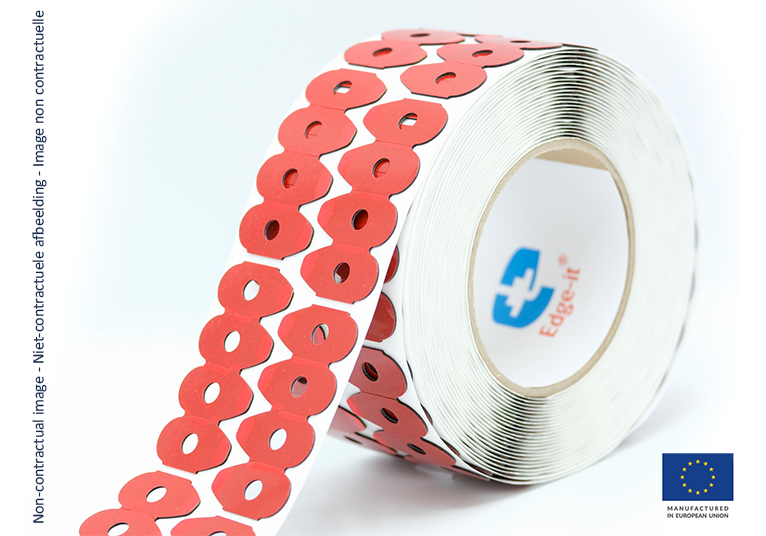 Lens blocking Red Five II - Shape nr. 8 Diamond - Rol 1000 st