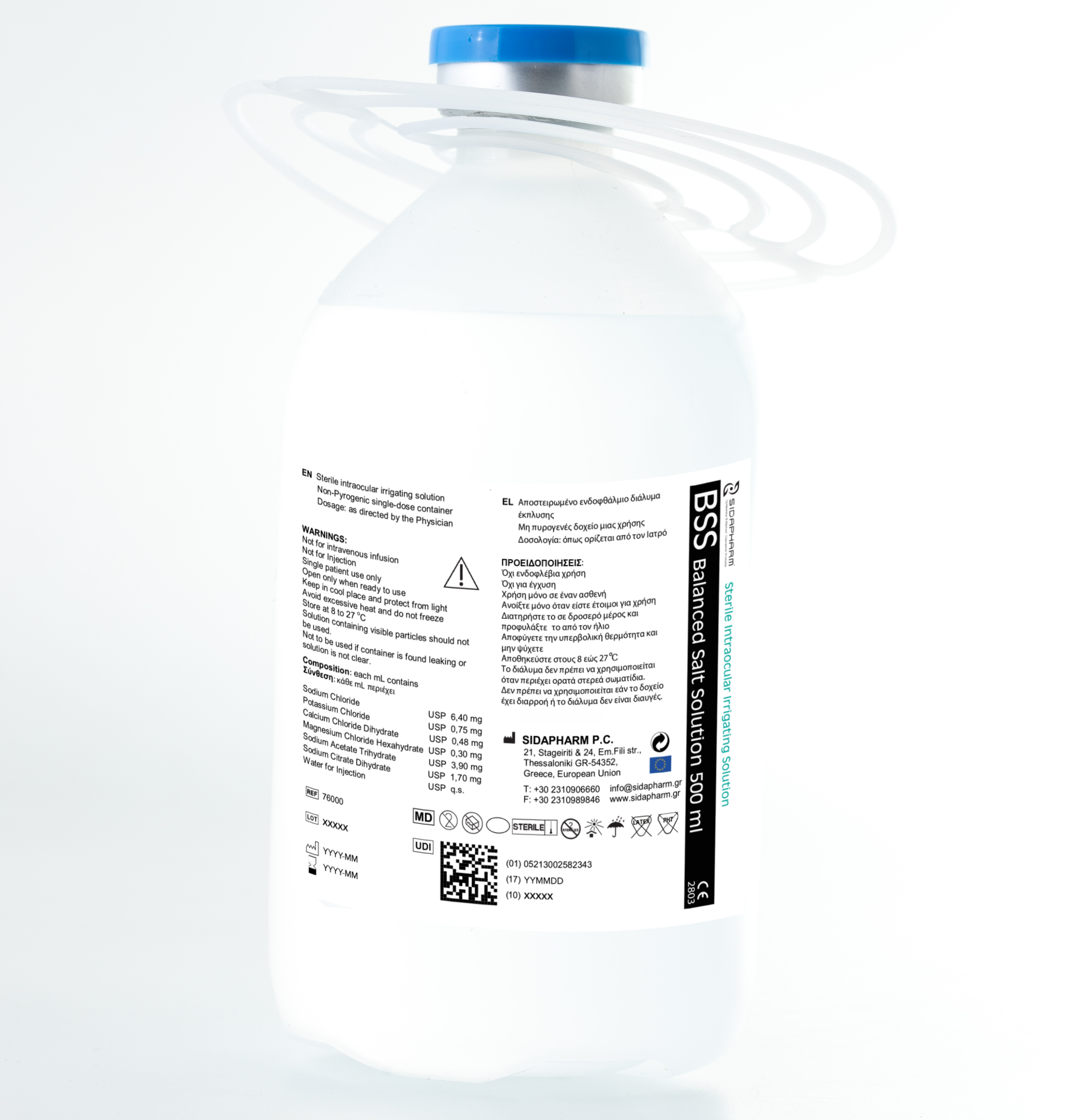 BSS Solution saline equilibrée - 500 ml