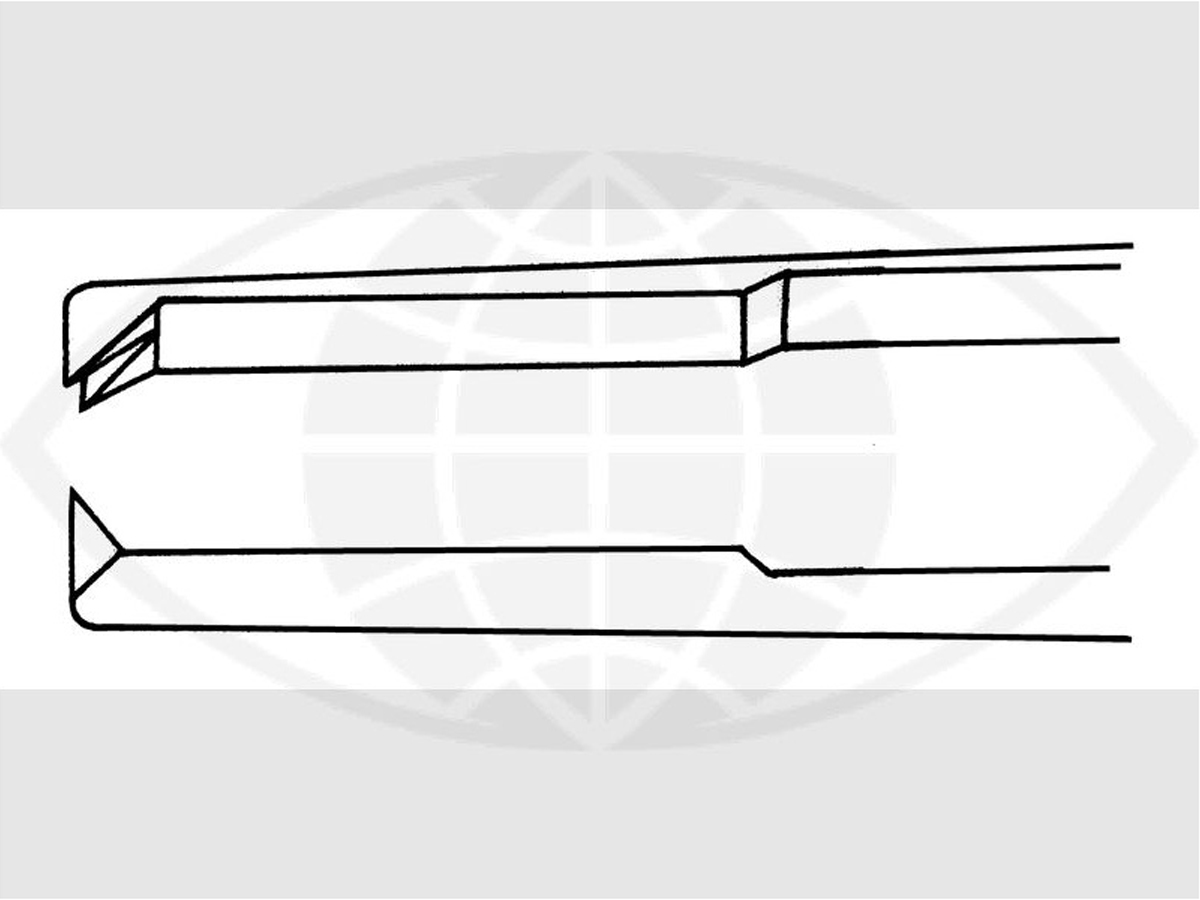 Micro-Iris Pincet – Bonn-model – Recht – Met knoopplatform – 1 x 2 tandjes – 0,12 mm - 7 cm – 1 st