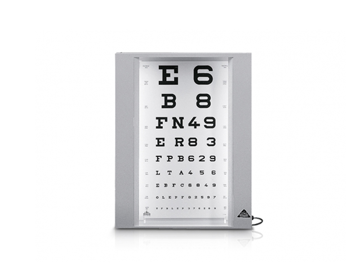Optotypebord met letters - 6 m - 1 st