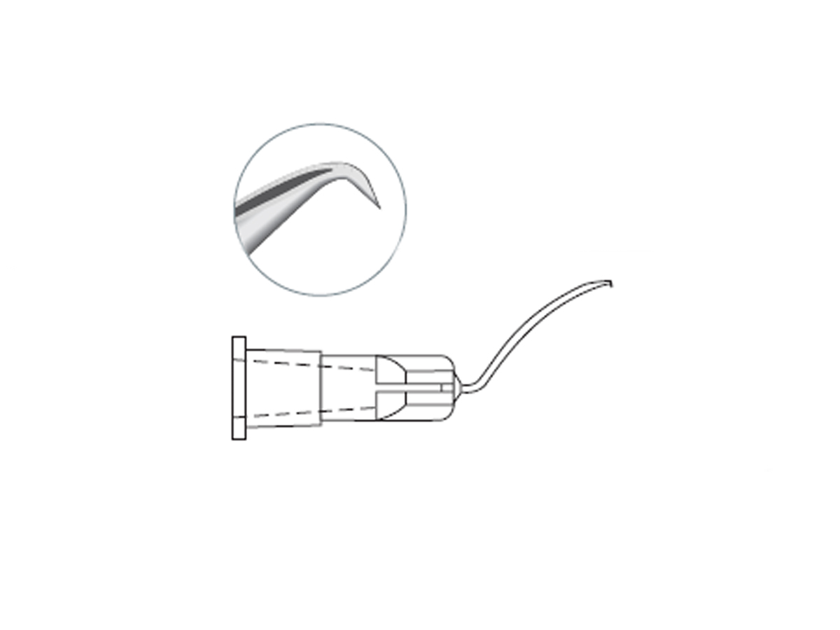 Irrigerende cystotoom - Gebogen - Steriel - 27 G x 5/8" - 1 x 10 st