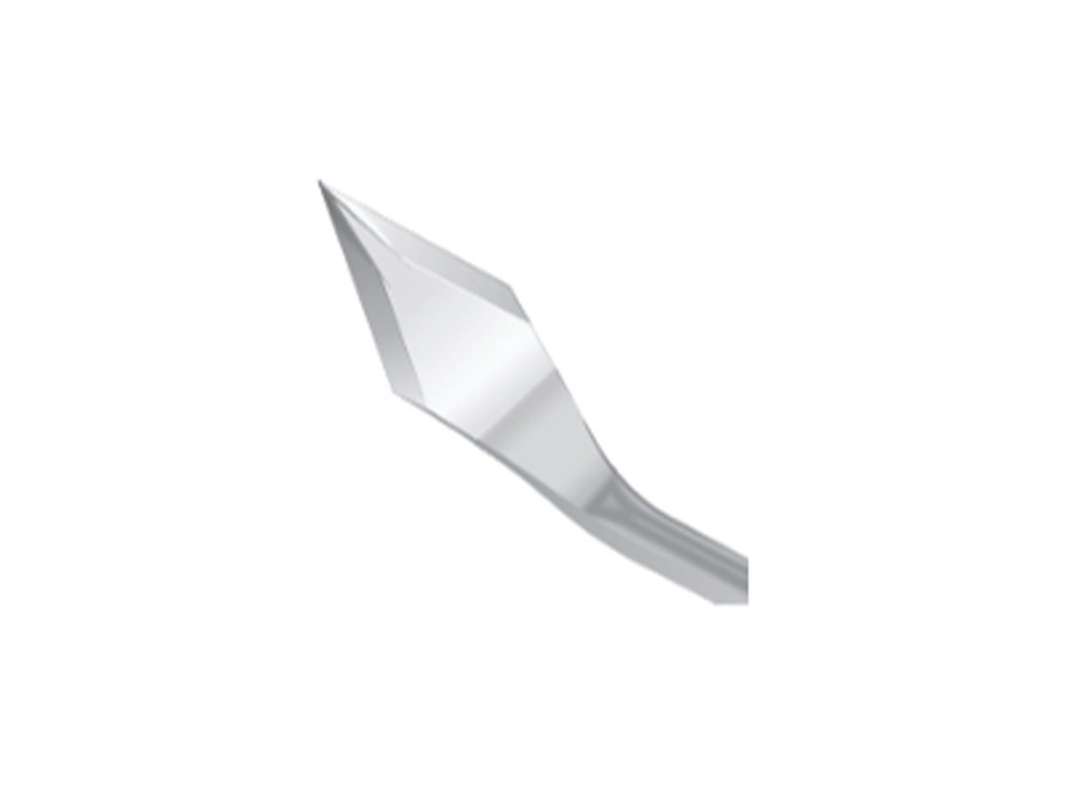 Couteaux à fente ophtalmiques – Double biseau - 2,40 mm – 1 x 10 pcs