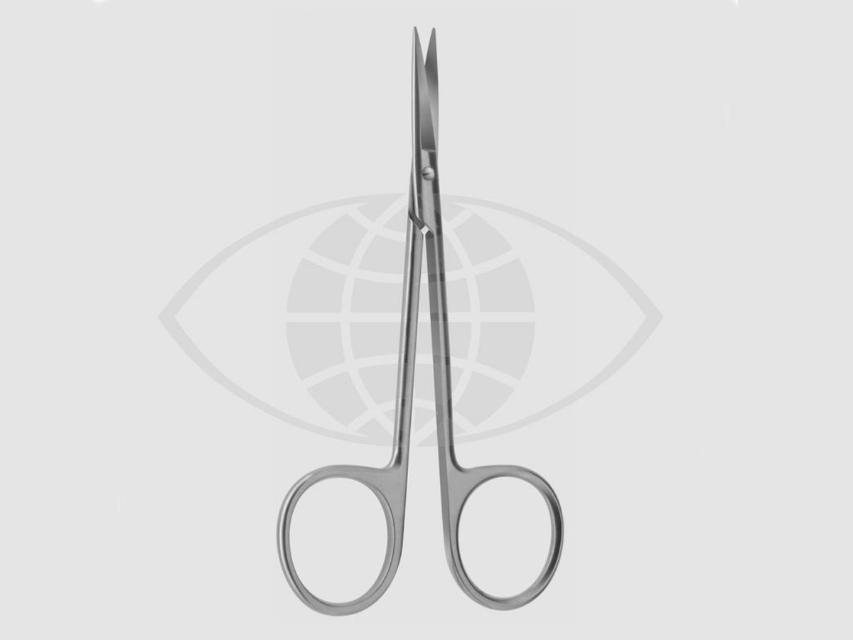 Ciseaux oculaires - Droits - Pointus/Mousses - 11,5 cm - 1 pc