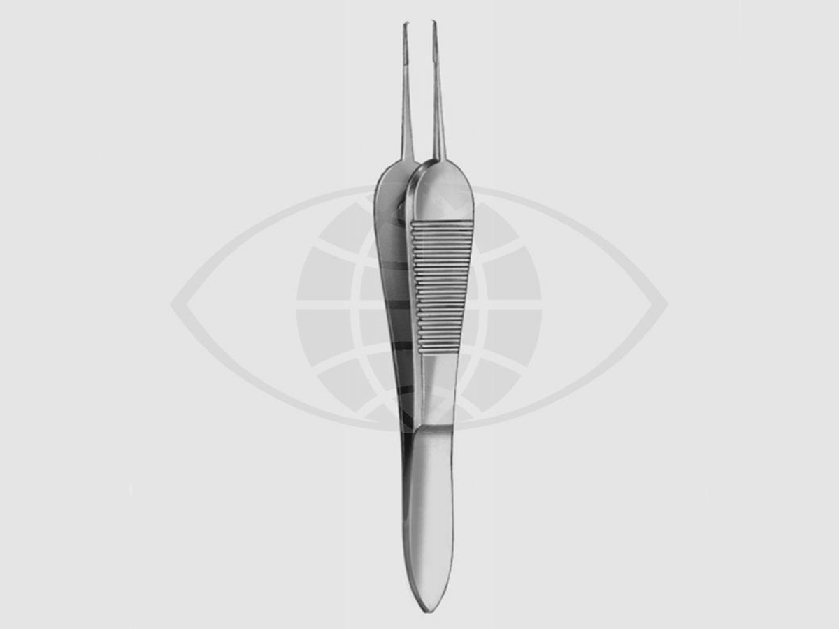 Paufique Hechtpincet - 1 x 2 tanden - 0,3 mm - 45° - Met knoopplatform - 8 cm - 1 st