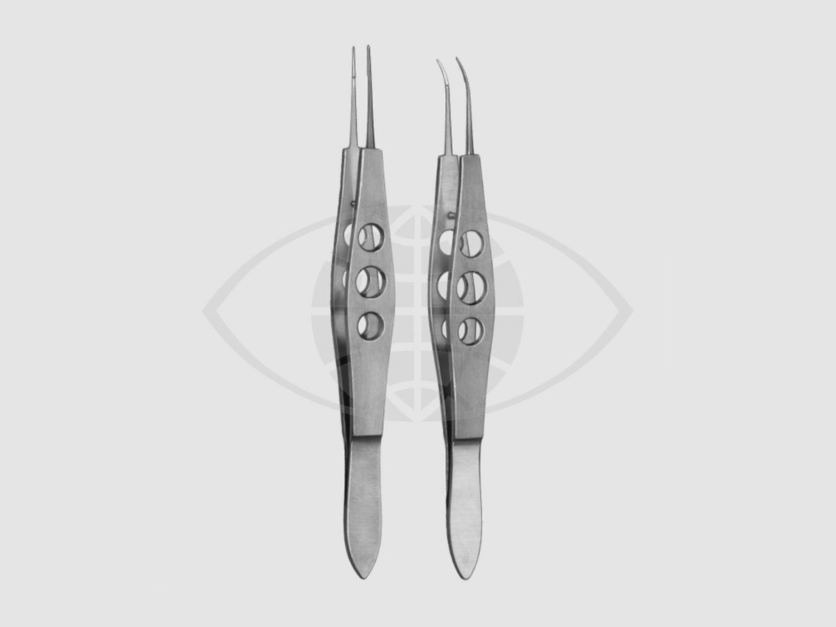 Jaffe Pince à suture - Courbe - 10,5 cm - Avec plateforme de 6 mm - 1 pc