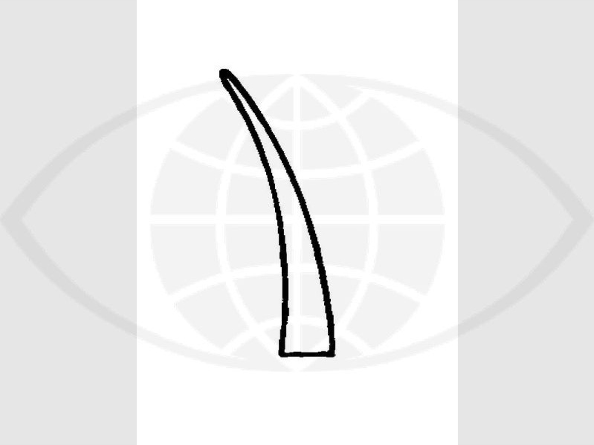 Castroviejo Micro-naaldhouder - Gebogen - Zonder slot - 14 cm - 1 st
