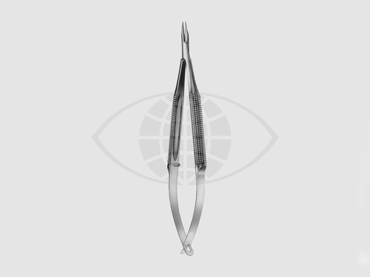 Barraquer Micro-porte-aiguille - Droit - Sans verrou - 11,5 cm - 0,6 x 10 mm - 1 pc