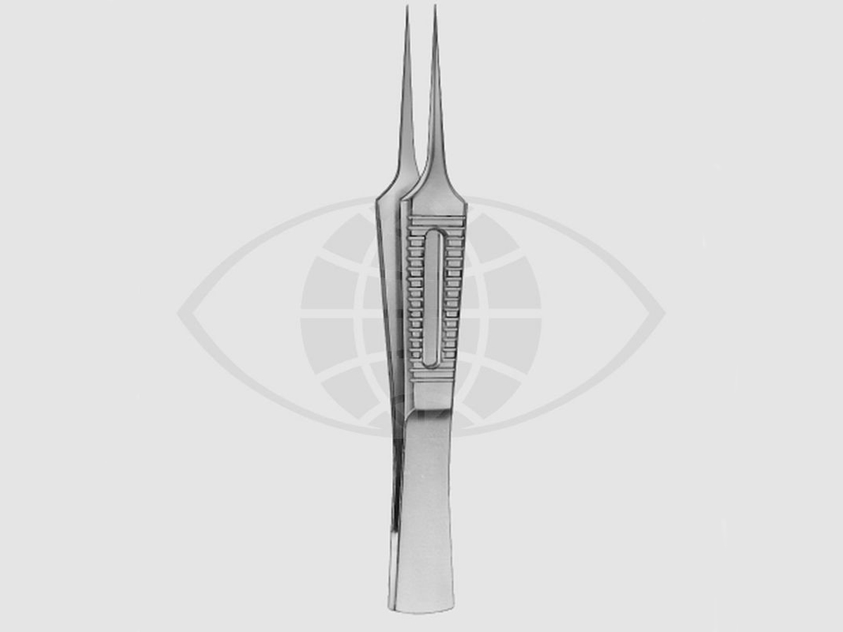 Pierse Microfixatiepincet - 0,3 mm - 1 x 1 tanden - 8 cm - 1 st