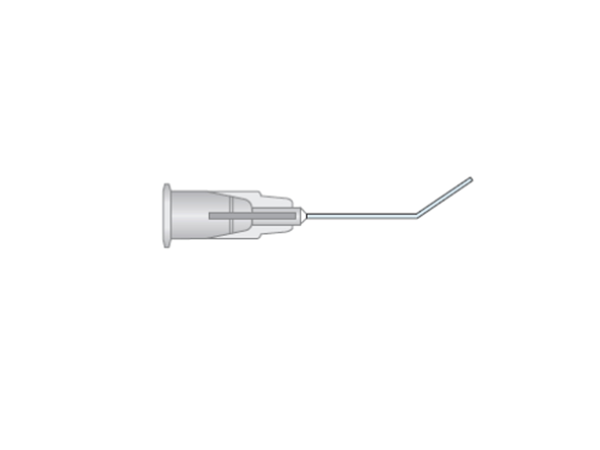 Canule viscoélastique chambre antérieure – Inclinée – Formée – 22 mm – 25G – 1 x 20 pcs