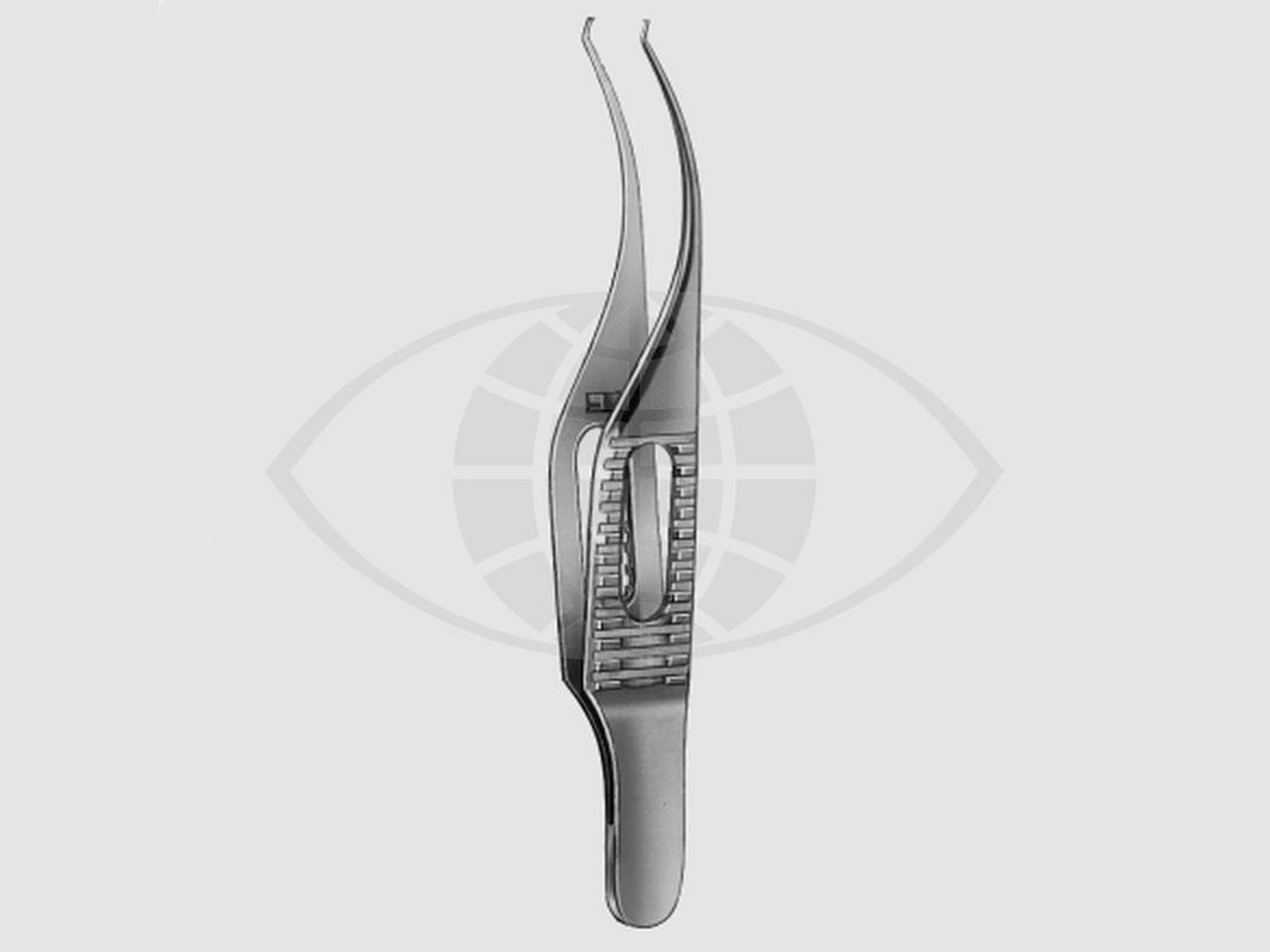 Barraquer Micro-pince à suture Colibri - à 1x 2 griffes - Sans plateforme - 0,12 mm - 1 pc