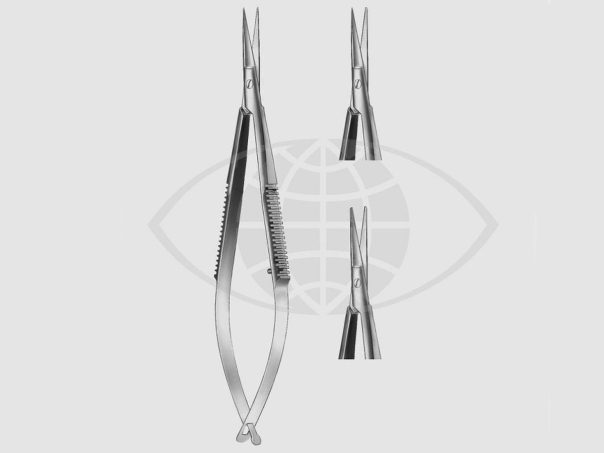 Pince-ciseaux à iridectomie de Noyes- Pointus/Mousse - 1 pc