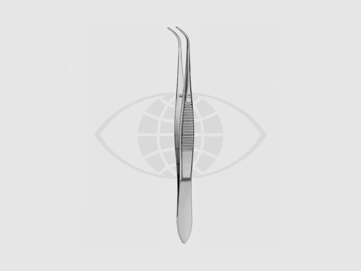 Iris Pincet - Volledig gebogen - Getand - 0,7 mm - 10 cm - 1 st