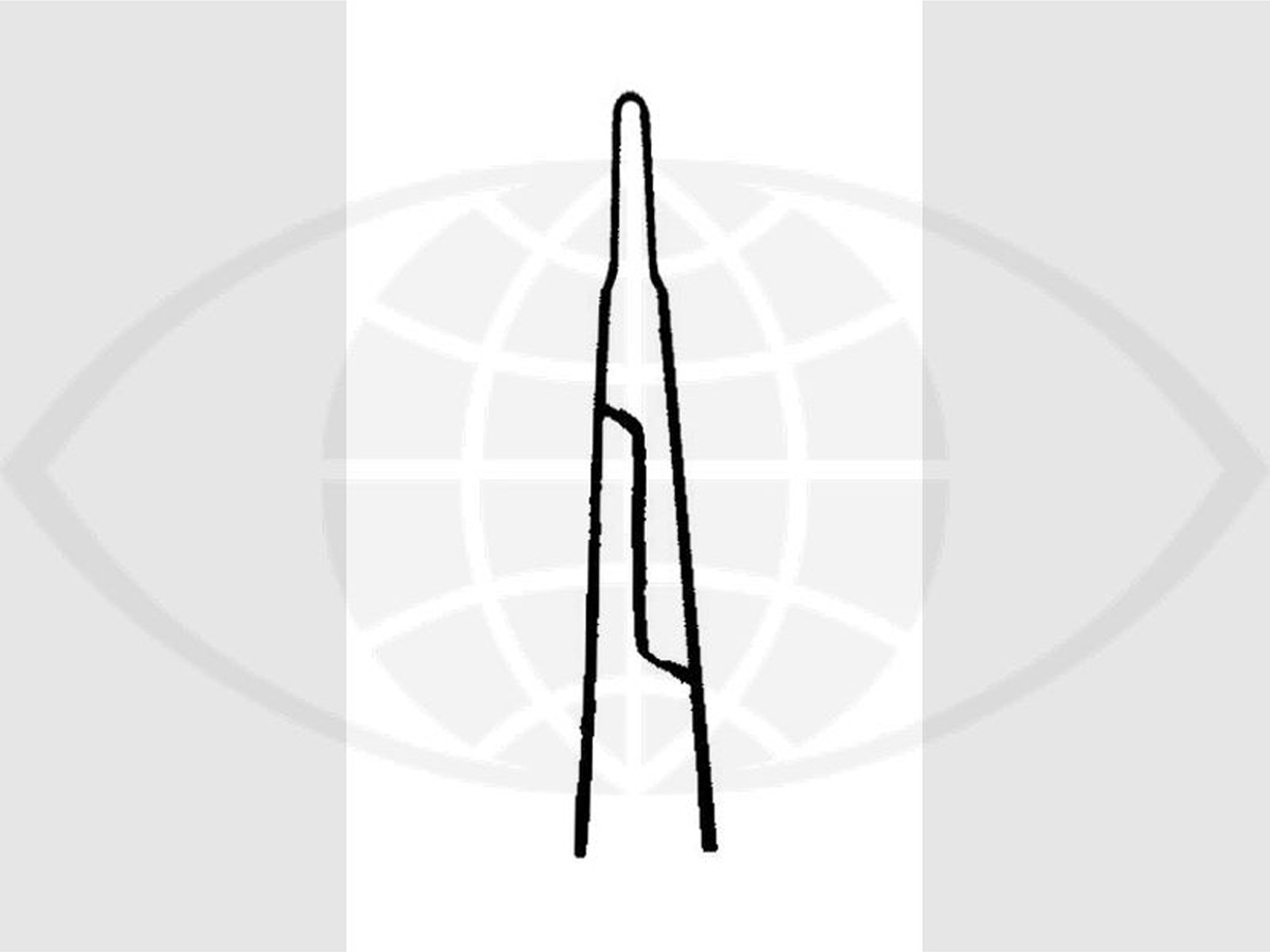Barraquer Micro-porte-aiguille - Droit - Sans verrou - 11,5 cm - 0,6 x 10 mm - 1 pc