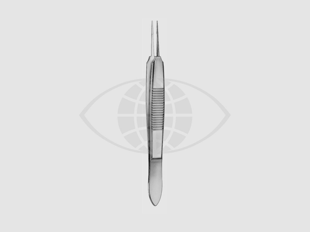 Castroviejo Hechtpincet - Recht - 0,5 mm - 10 cm - Met bindplatform van 7 mm - 1 st