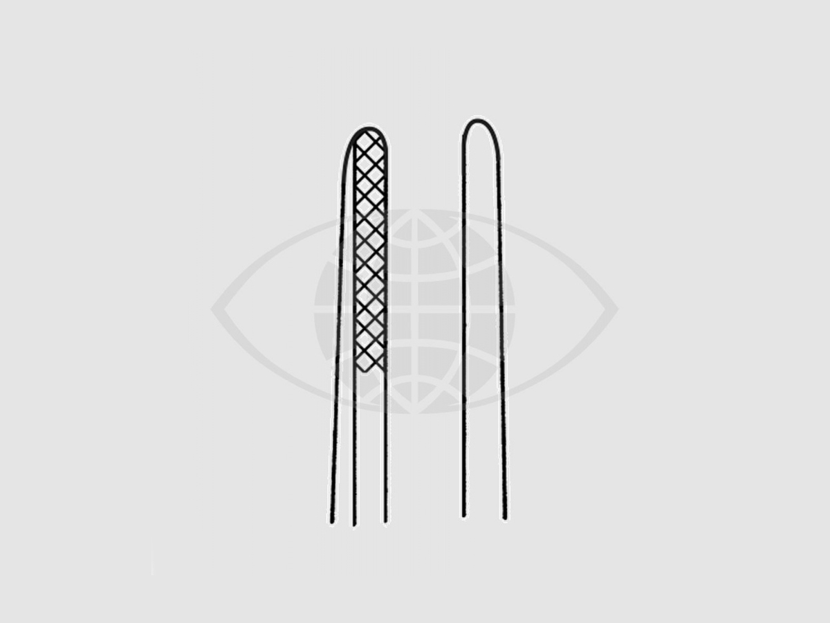 Bishop-Harmon Oogverbandpincet - Cross-serrated - 0,3 mm - 1 st