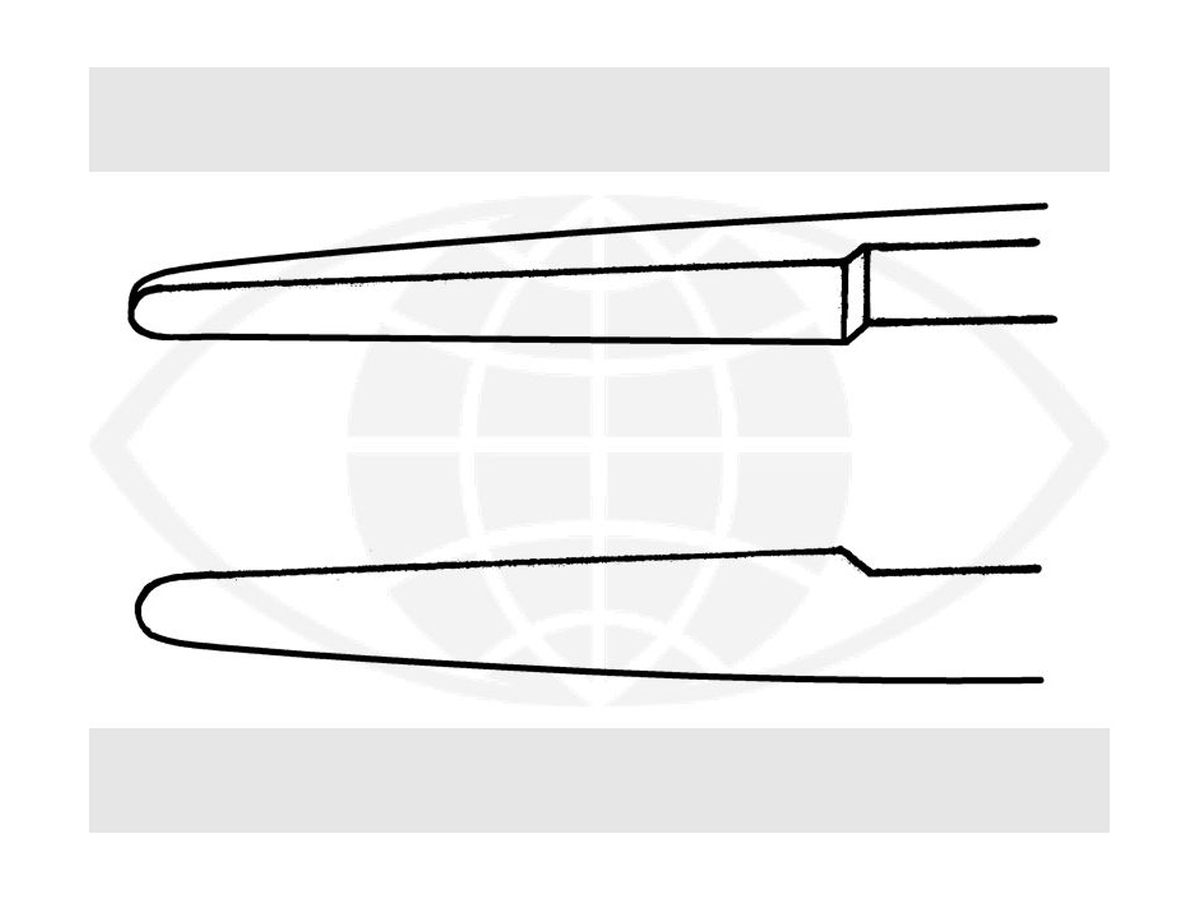 Kelman-McPherson Pincet - Hoekig - 10,5 cm - 1 st