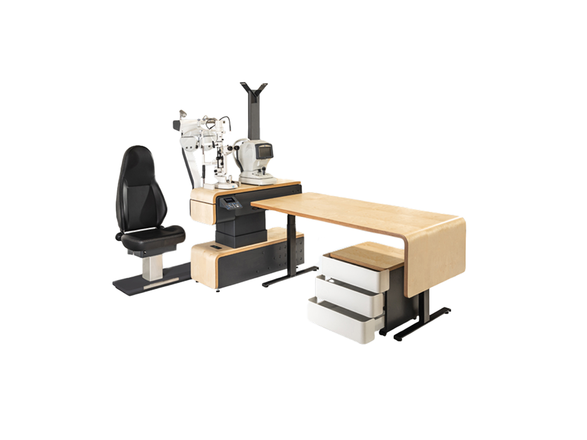 Synetic 2 unit met refractorarm - Kantelbare rugleuning - Links