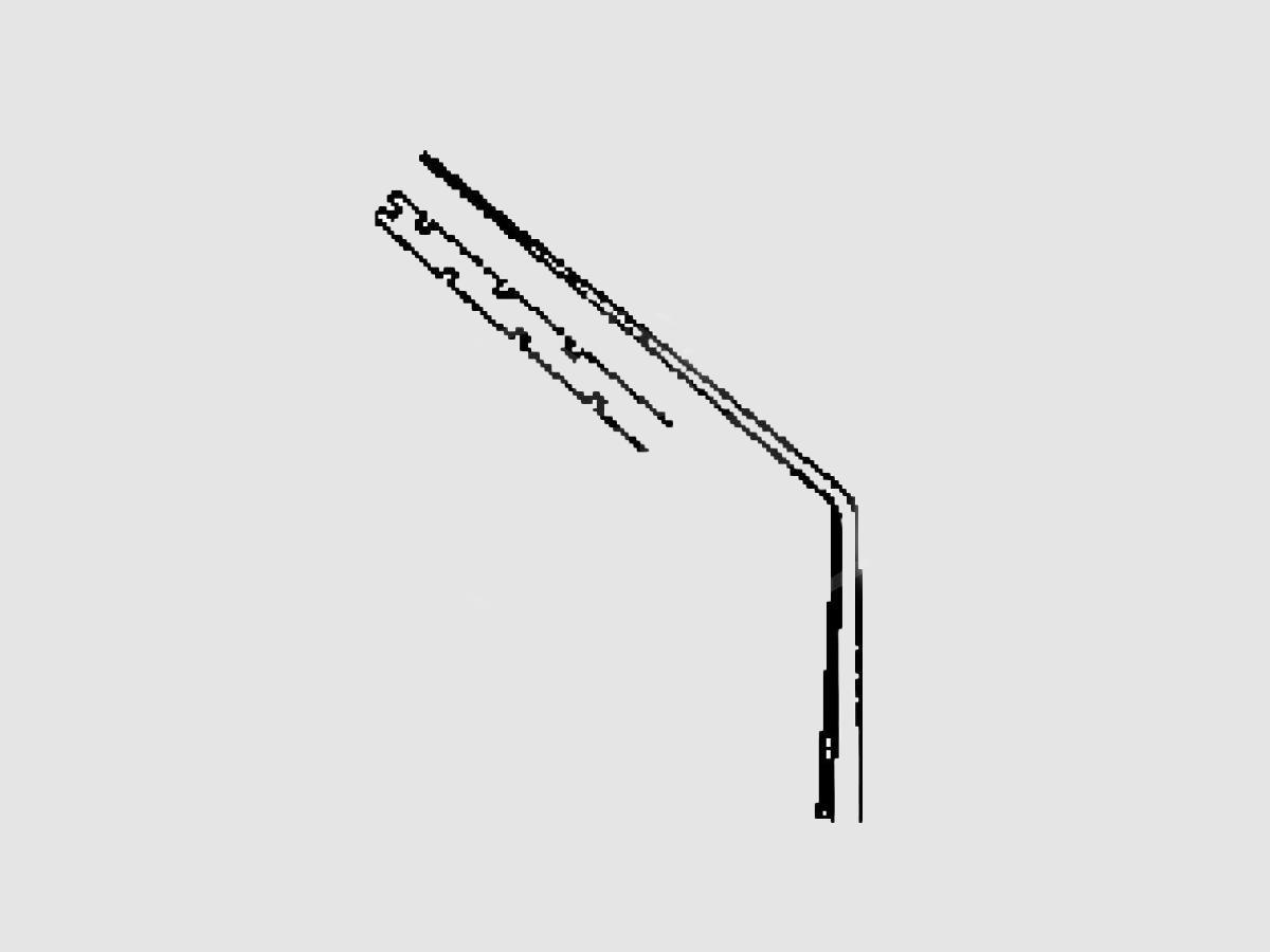 Hirschman Lensspatel - 0,5 mm - Met inkepingen - 1 st