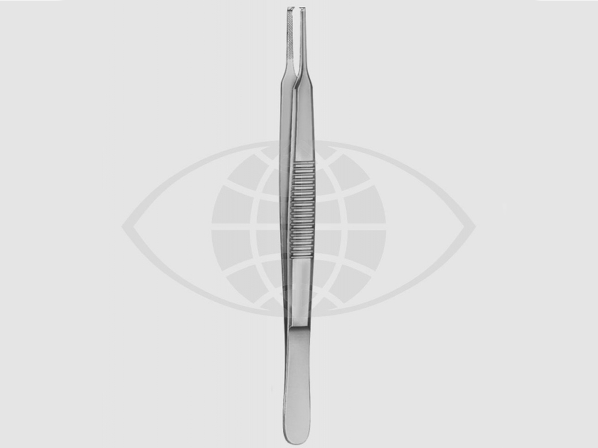 McCullough Pince pour sutures - à 1 x 2 griffes et striée - 9,5 cm - 1 pc